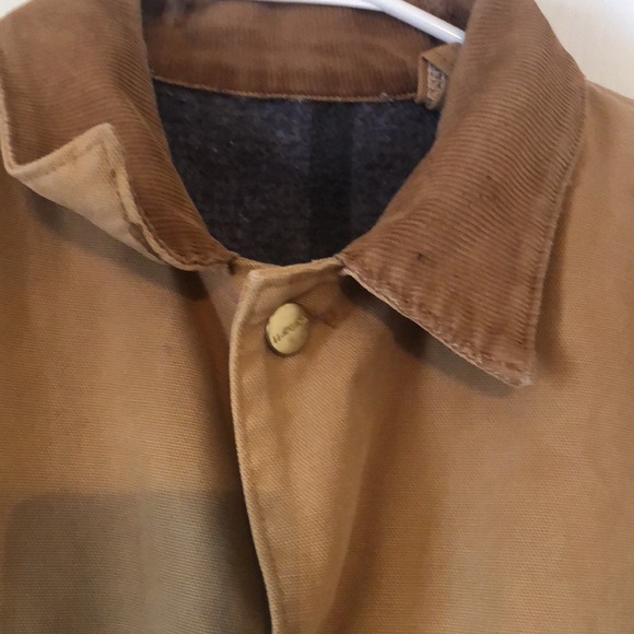 Men’s VTG Y2k thrashed carhartt corduroy collar blanket lined jacket - Picture 8 of 15